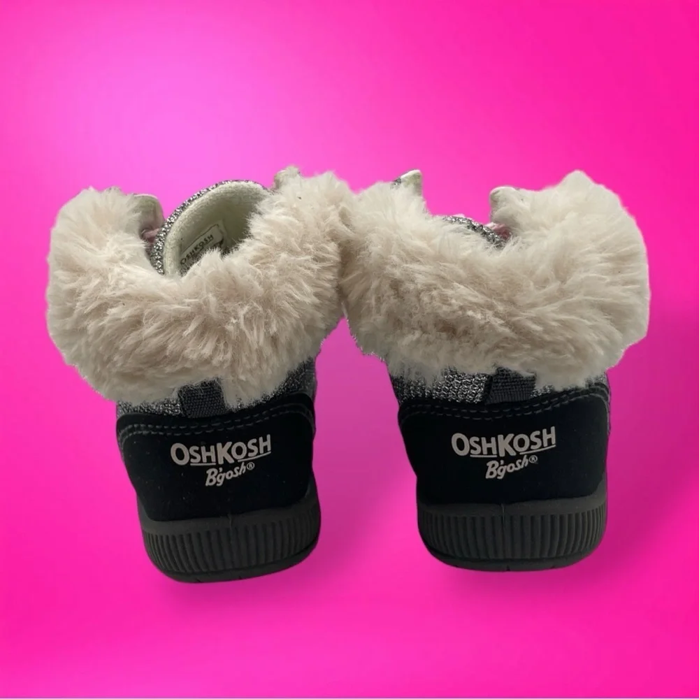 OshKosh B'gosh Joyita Toddler Girls' Winter Fashion Boots Gray Size 4